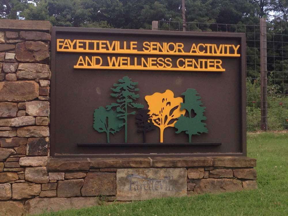 Sign for Fayetteville Senior Activity and Wellness Center