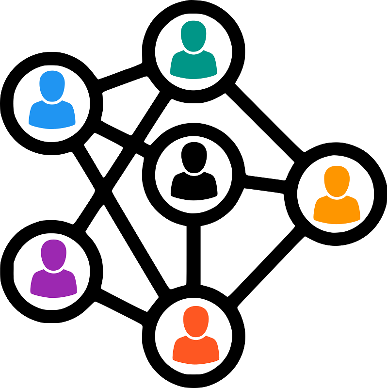 abstract illustration of a human network